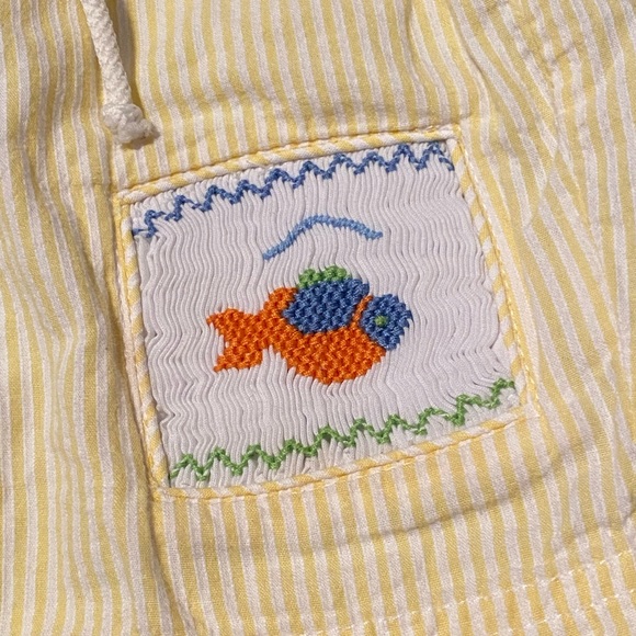 Loyal Child Embroidered Seersucker Swim Trunks Size 24m - Picture 2 of 4